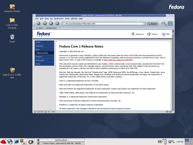 پەڕگە:Fedora Core 1.png