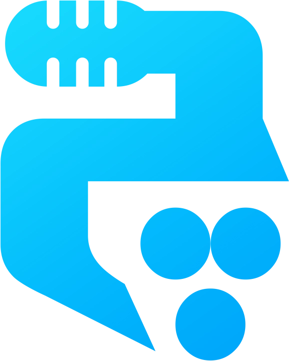 The Chawg logo is a blue design incorporating the (Ch) letter from the Kurdish alphabet. The top of the letter is creatively transformed into a microphone, symbolizing the essence of Chawg Podcast. This design represents both the Kurdish identity and the podcast’s focus on voice and communication.